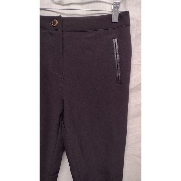 Marc New York Women's Size 4 Stretch Jeggings Black Pants Wide Button up+ Zip - Picture 2 of 13